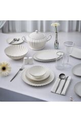 Aryıldız Sintra Platin 60 Parça 12 Kişilik Yemek Takımı