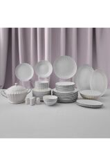 Aryıldız Sintra Platin 60 Parça 12 Kişilik Yemek Takımı