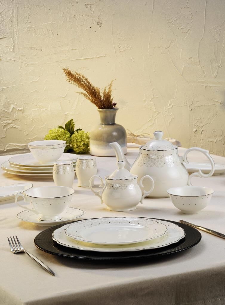 Aryıldız Phuket Bone China 36 Parça Kahvaltı Seti