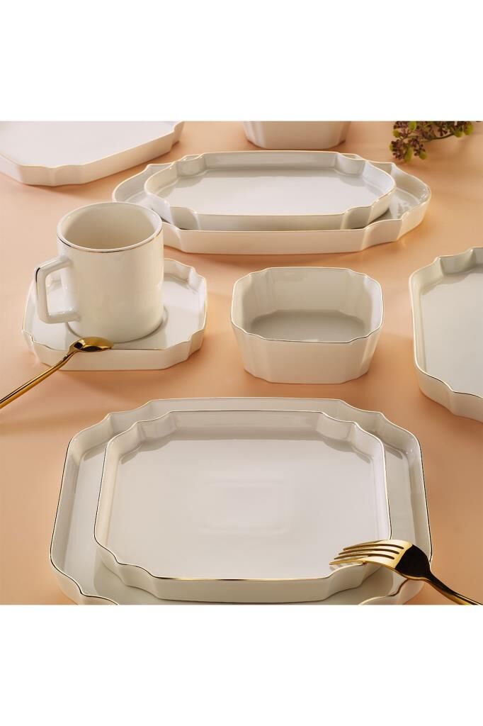 Aryıldız Katy Gold 6 Kişilik 32 Parça Kahvaltı Takımı