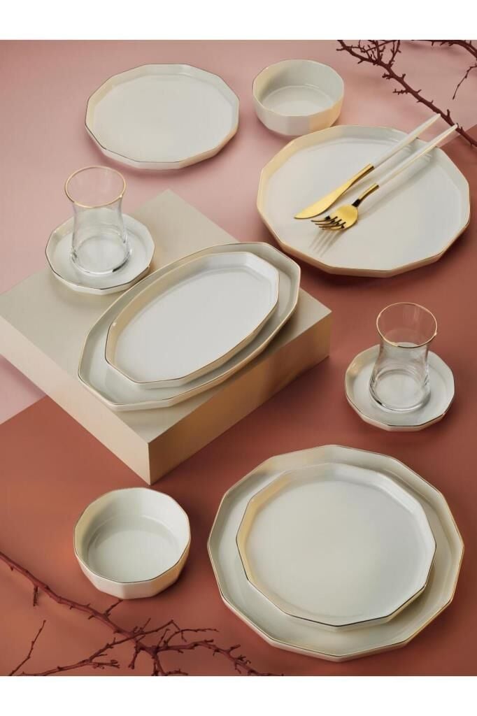 Aryıldız Sc Amber Gold 6 Kişilik 32 Parça Kahvaltı Takımı