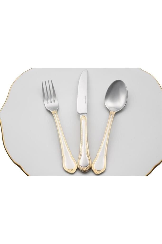 Mikasa Moor Bella Gold Altın 90 Parça Çatal Kaşık Bıçak Takımı Seti