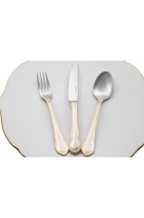 Mikasa Moor Bella Gold Altın 90 Parça Çatal Kaşık Bıçak Takımı Seti