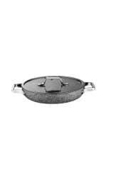 Brioni Stone-age 7 Parça Çizilmez Yanmaz Yapışmaz 18cm 20cm 22cm 3'lü Sahan Omlet Seti