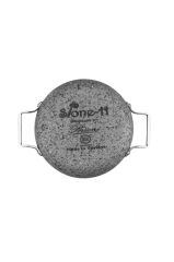 Brioni Stone-age 7 Parça Çizilmez Yanmaz Yapışmaz 18cm 20cm 22cm 3'lü Sahan Omlet Seti