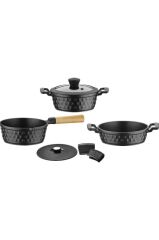 Brioni Diamond 5 Parça Yanmaz Yapışmaz Elmas Midi Set