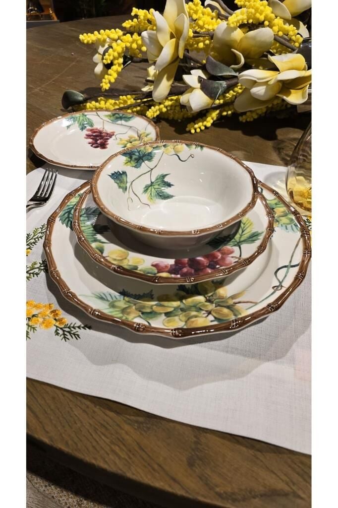 Mikasa Moor Grapes 24 Parça 6 Kişilik Yemek Takımı