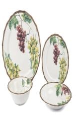Mikasa Moor Grapes 24 Parça 6 Kişilik Yemek Takımı