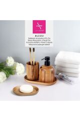 Primanova Alessi Akasya Banyo Seti 4 Parça