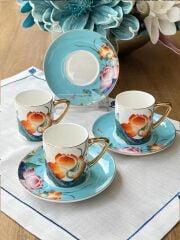 Mikasa Moor Garden Mavi 6lı Kahve Fincanı Seti 100CC