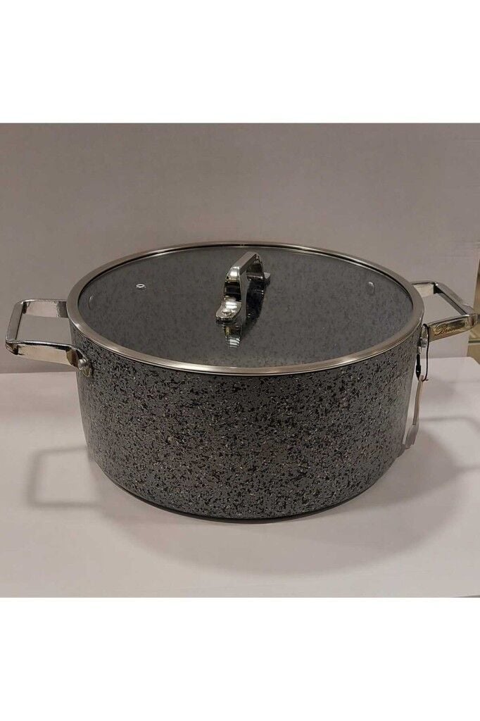 Brioni Stone-Age Çizilmez Yanmaz Yapışmaz Indüksiyonlu 28 Cm Derin Tencere