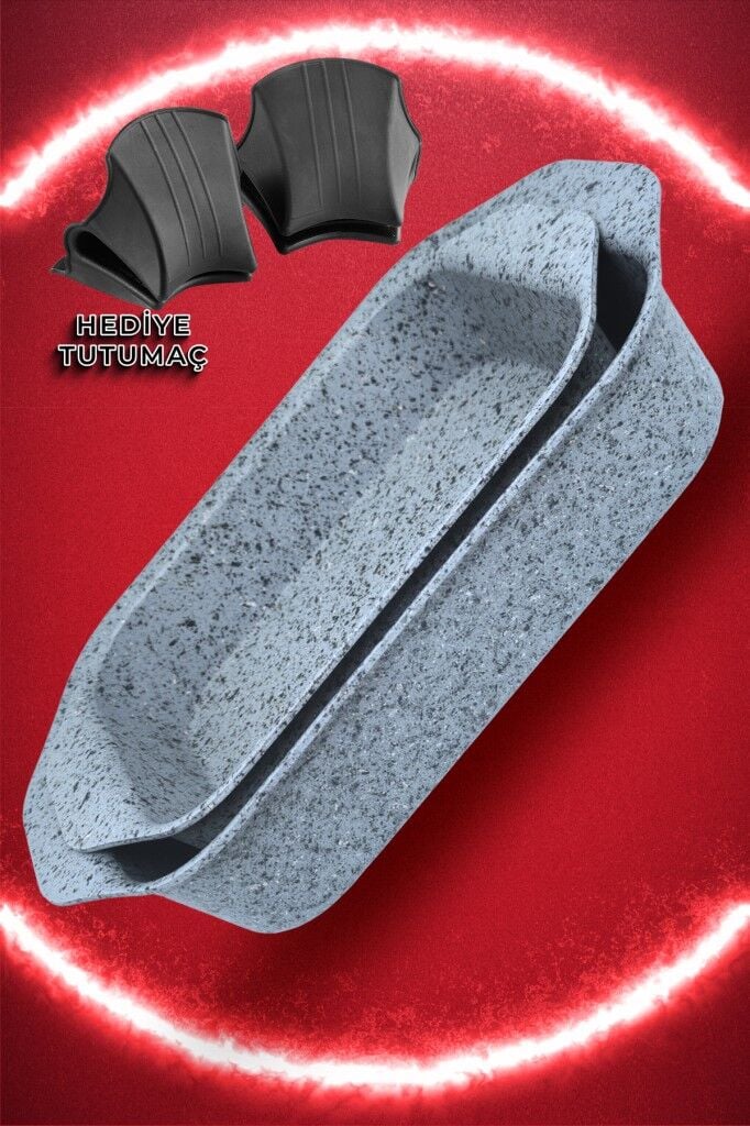 Brioni Stone-Age Çizilmez Yanmaz Yapışmaz 2'li Fırın Tepsi Seti