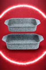 Brioni Stone-Age Çizilmez Yanmaz Yapışmaz 2'li Fırın Tepsi Seti