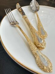 Aryıldız Çırağan Prestige Gold 84 Parça Çatal Kaşık Bıçak Takımı