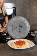 Brioni Stone-Age 32 Cm Çizilmez Yanmaz Yapışmaz Indüksiyon Tava