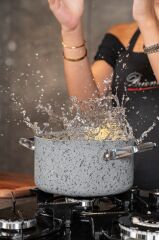 Brioni Stone-Age 32 Cm Çizilmez Yanmaz Yapışmaz Indüksiyon Tava