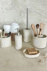 Primanova Totem Banyo Seti 5 Parça - Bej