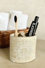 Primanova Totem Banyo Seti 5 Parça - Bej