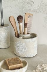 Primanova Totem Banyo Seti 5 Parça - Bej