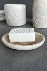 Primanova Leaf Banyo Seti 5 Parça - Bej