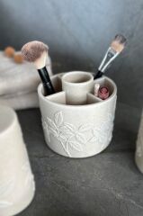 Primanova Leaf Banyo Seti 5 Parça - Bej