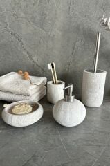 Primanova Bella Vita Banyo Seti 4 Parça - Bej