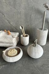 Primanova Bella Vita Banyo Seti 4 Parça - Bej