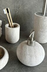 Primanova Bella Vita Banyo Seti 4 Parça - Bej