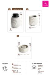 Primanova Bradley 3'lü Banyo Seti - Bej