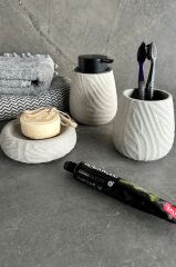 Primanova Bradley 3'lü Banyo Seti - Bej