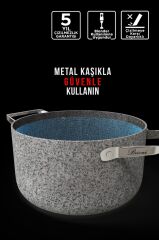 Brioni Stone-age 30 cm Çizilmez Yanmaz Yapışmaz Indüksiyonlu Kızartma Tavası