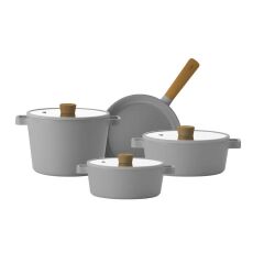 Neoflam Fika Gri 7 Parça Tencere Seti