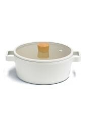 Neoflam Fika Cam Kapaklı Alüminyum Döküm Tencere 24 Cm X 10 Cm