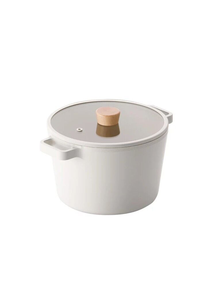 Neoflam Fika Cam Kapaklı Alüminyum Derin Döküm Tencere 22 cm x 15cm