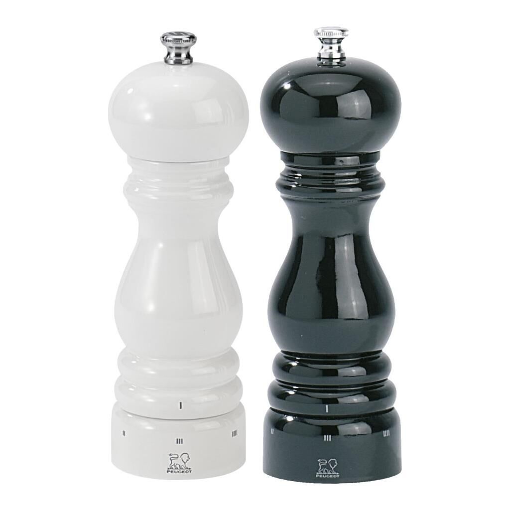 Peugeot Paris U Select K.biber&Tuz Değirmen Seti 18cm Siyah Beyaz