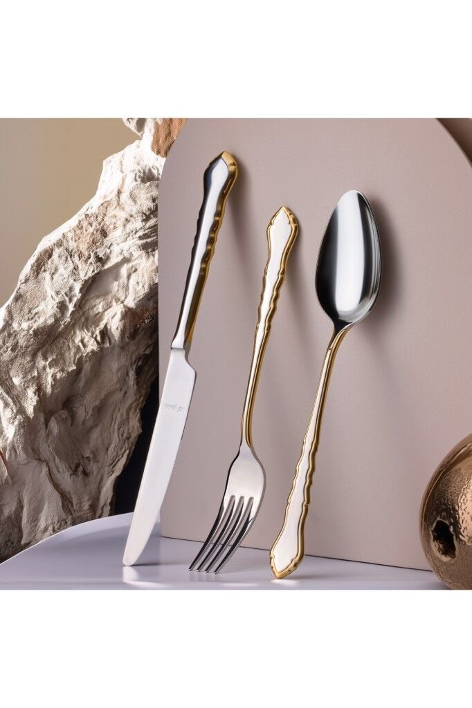 Aryıldız Ophelia Plus 84 Parça 12 Kişilik Çatal Kaşık Bıçak Takımı