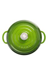 Sürel Aroma Kapak Yeşil Yuvarlak Döküm Tencere 28 Cm