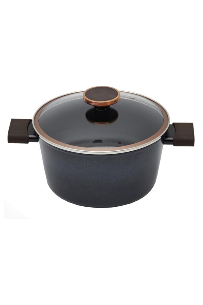 Neoflam Nobless Cam Kapaklı Alüminyum Derin Tencere 24*12