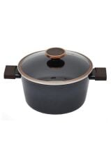 Neoflam Nobless Cam Kapaklı Alüminyum Derin Tencere 24*12