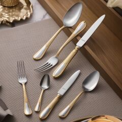 Aryıldız Nature Plus 84 Parça 12 Kişilik Çatal Kaşık Bıçak Takımı