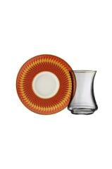 Sandro Moreno 1453 Farfar Gold 12 Parça 6 Kişilik Çay Seti 110 ml