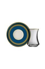 Sandro Moreno 1453 Farfar Gold 12 Parça 6 Kişilik Çay Seti 110 ml