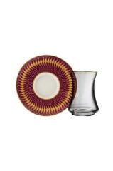 Sandro Moreno 1453 Farfar Gold 12 Parça 6 Kişilik Çay Seti 110 ml