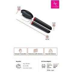 Primanova Paslanmaz Çelik Konserve Açacağı - Siyah