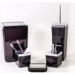 Primanova Toskana 5 Parça Banyo Seti Siyah
