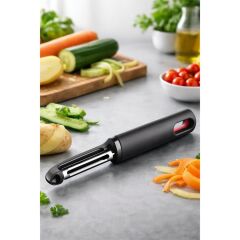 Primanova Paslanmaz Çelik Yatay Soyucu - Siyah