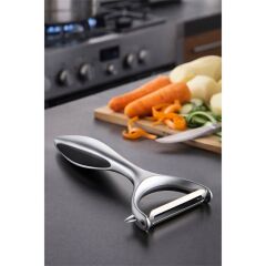 Primanova Paslanmaz Çelik Dikey Soyucu - Metalik