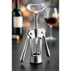 Primanova Paslanmaz Çelik Tirbuşon - Metalik