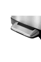 Primanova Paslanmaz Çelik Oval Soft Close Pedallı Banyo Mutfak Ofis Kova 6 Lt