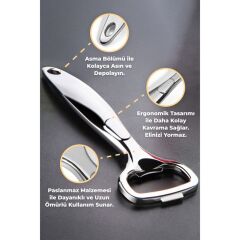 Primanova Dikey Şişe Açacağı - Metalik